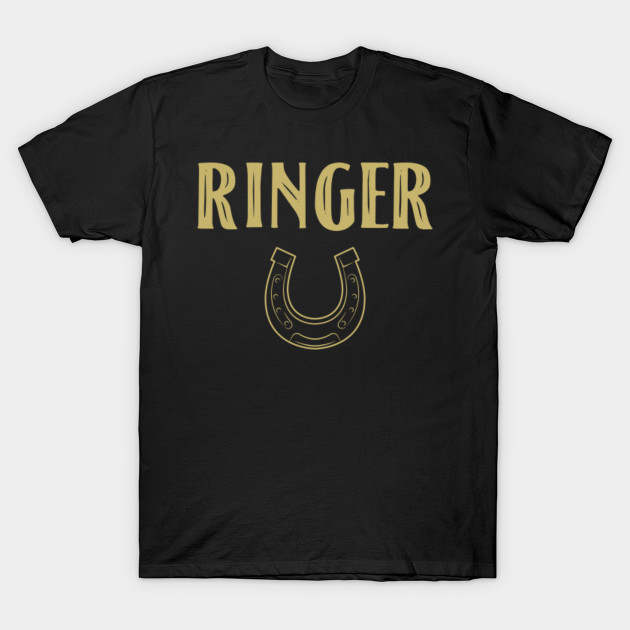 Horseshoe Shirt Funny Distressed Horseshoe Ringer Horseshoe T